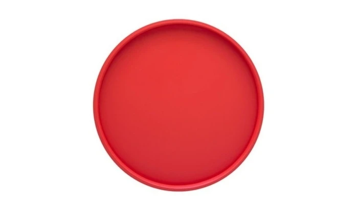 Kraftware 10730 B.C. Red 14 Inch Round Serving Tray