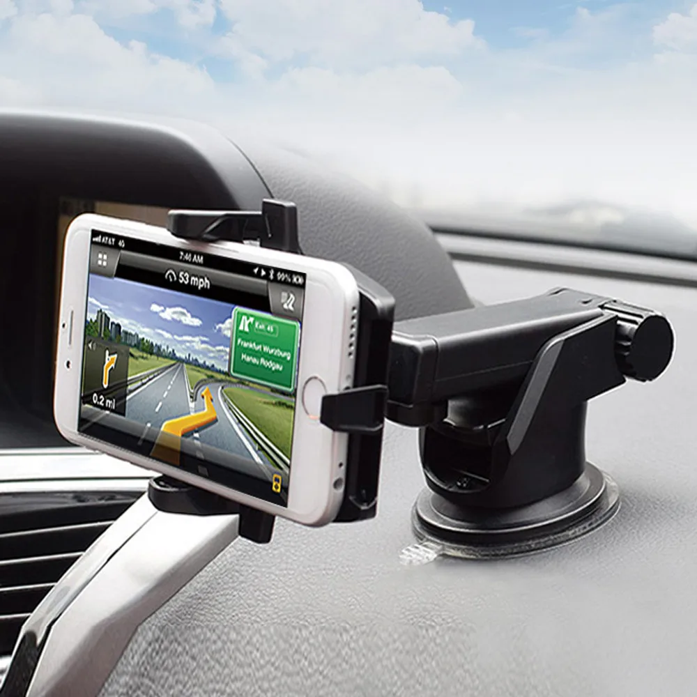 Черный Автомобильный держатель для GPS навигатора подставка мобильного телефона