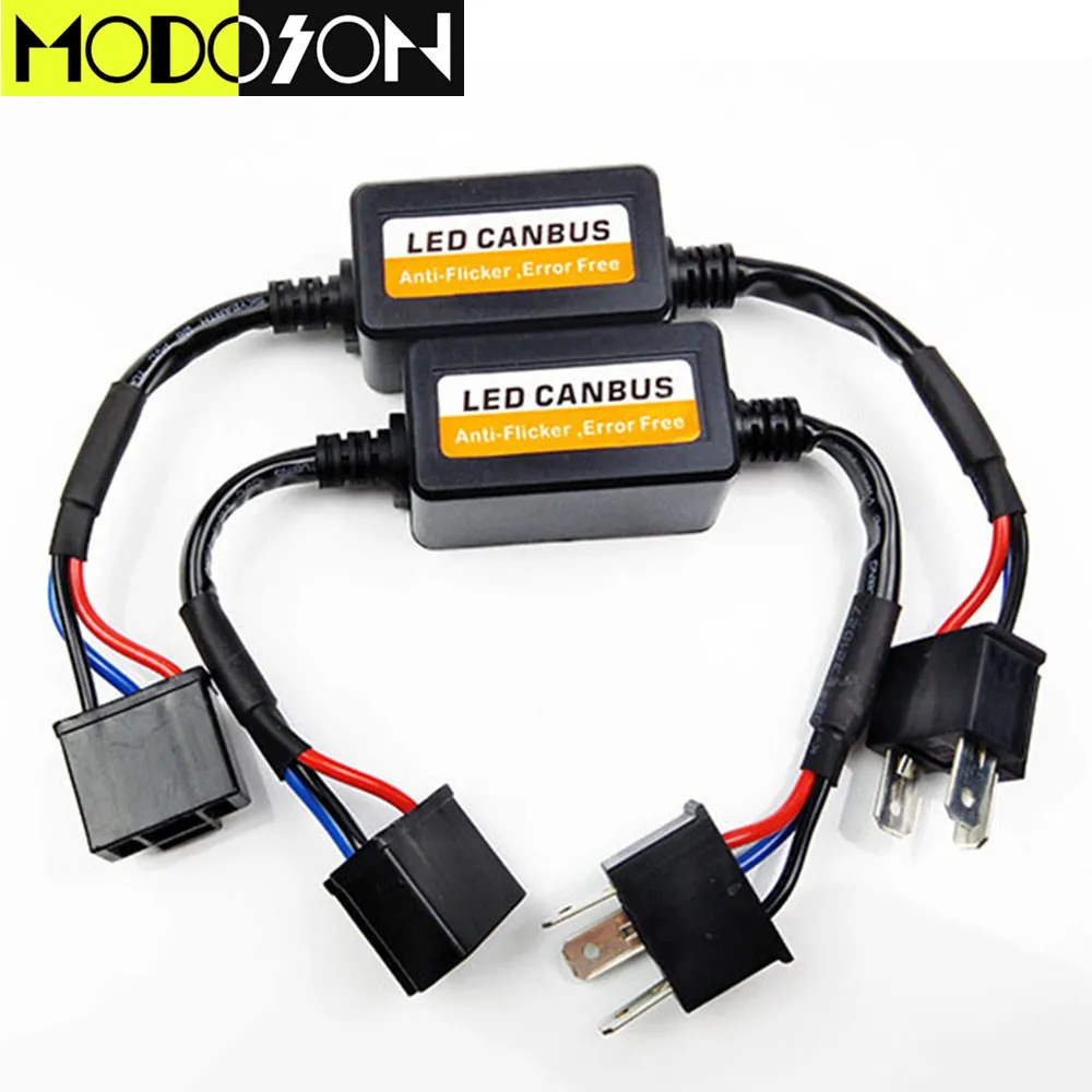 MODOSON светодиодный фар автомобиля Canbus жгут проводов адаптера H4/H7/H11/H13/9005/9006/ 9007 авто