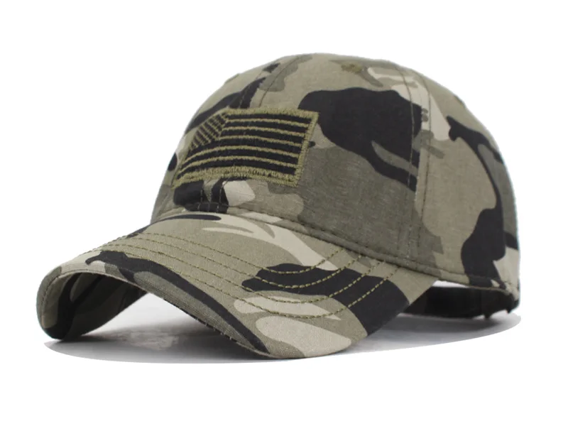 AETRUE/Высококачественная камуфляжная бейсбольная кепка с флагом США для мужчин, бейсболка s, Армейская, американская бейсболка Bone Trucker Gorras cap s