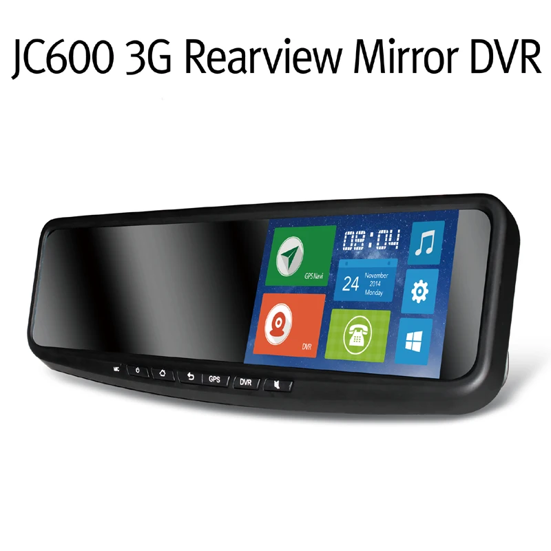 

JC600 1080P 3G Android Mirror Camera Strap Version with WCDMA Dual-Band for Europe & Parking Shocking Video Alarm by G-Sensor