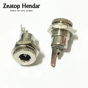 

200Pcs Brass 5.5 mm x 2.1 mm / 5.5 mm x 2.5 mm DC Female Power Jack Socket Panel Mount DIY Connector Adapter