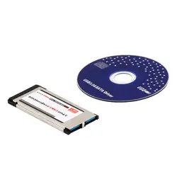 Высокая полный Скорость Express Card Expresscard к USB 3,0 2 Порты и разъёмы адаптер конвертер