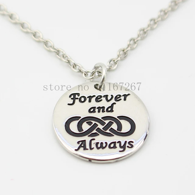 2015 new style Inspirational " Forever and Always " Double Infinity