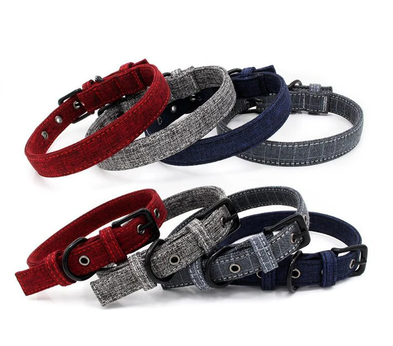 1pc High Quality Personalized Nylon Pet Dog Collars Printed Puppy Collars For Medium Large Dogs
