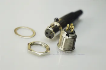 

5 Set Miniature Mini XLR 3 Pin Inline Socket Wire Solder & Panel Mount 3 Position Male Plug PCB Adapter Microphone Audio DIY