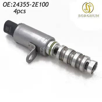 

4PCS 24355-2E100 243552E100 VVT Variable Timing Solenoid/Oil Control Valve for Hyundai Elantra Kia Soul 1.8L/2.0L
