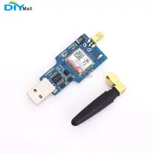 DIYmall SIM800C USB to GSM Module Quad-band GSM/GPRS CH340T Chip with Bluetooth 2.4GHz Antenna Support SMS TTS sim800l v2 0 5v wireless gsm gprs module quad band sim board quad band with antenna cable cap for arduino