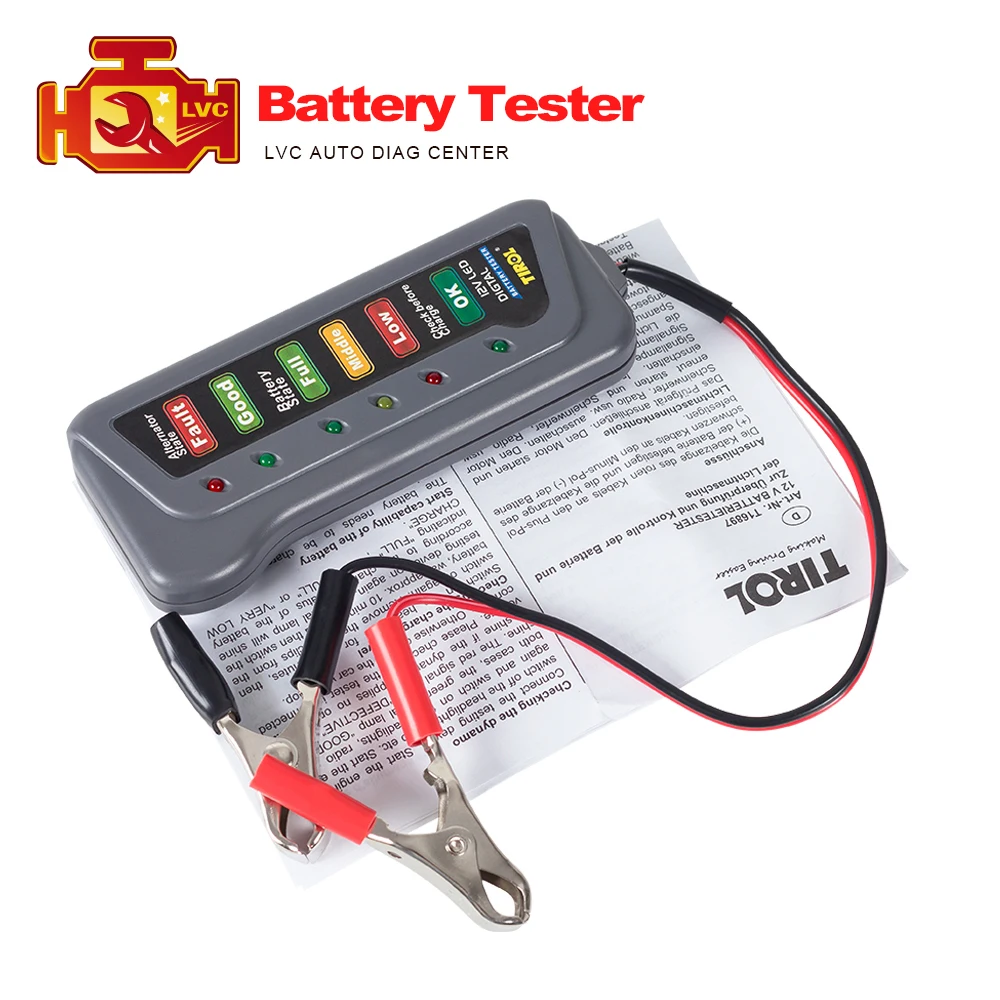 obd2 Car 12V Battery Analyzer 12V Digital Car Battery Tester BST100