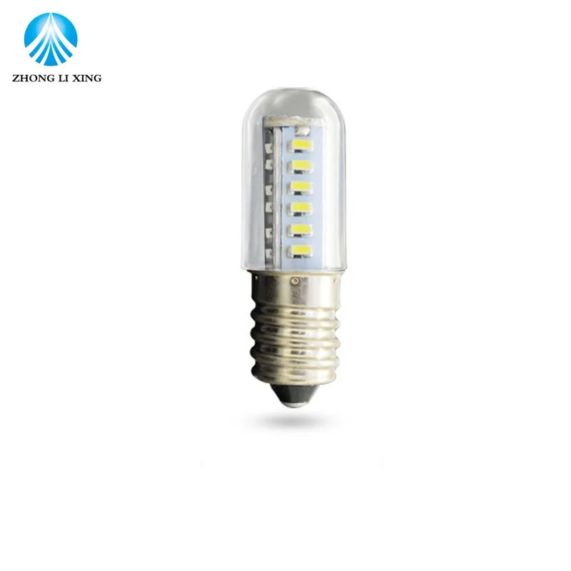

1x Ultra-small Mini E14 5W 25 LED lamps 220V SMD 3014 Crystal Corn Fridge Refrigerator light Indicator Chandelier Reading Tubes