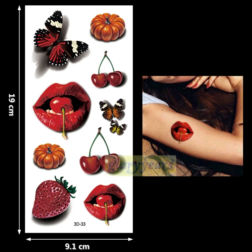 nouveau 1 pc de mode femmes hommes Étanche temporaire tatouage