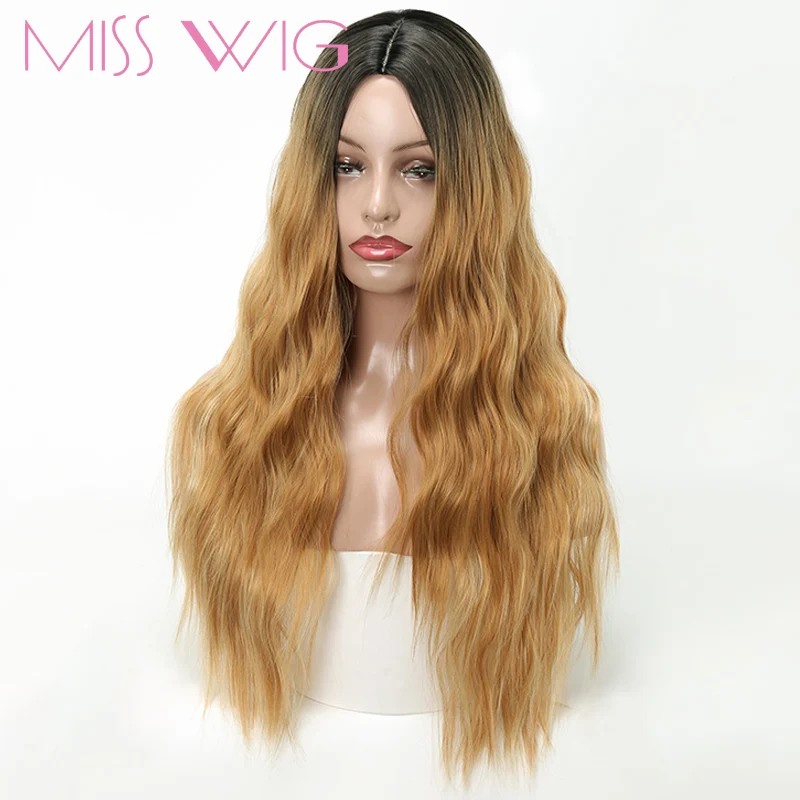 

MISS WIG Wig Long Synthetic Hair Kinky Curly Wigs For Women Beauty Forever Hair High Temperature Fiber