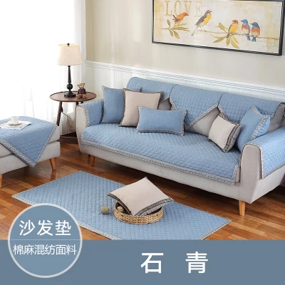 Одноцветная Современная диванная подушка, американский Универсальный нескользящий Диванный полотенце, скандинавский всесезонный чехол для дивана и диванных подушек - Цвет: B
