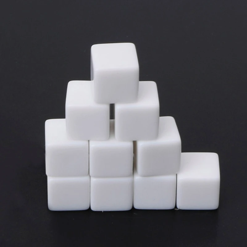 

10Pcs/set D6 Dice 12mm Die Six Sided Table Gaming Dice Blank For Role Playing Toys
