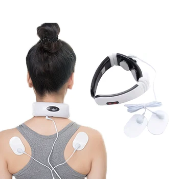 

Electric Pulse Back an Neck Massager ems Far Infrared Heating Pain Relief Tool Health Care physical magnetic therapy