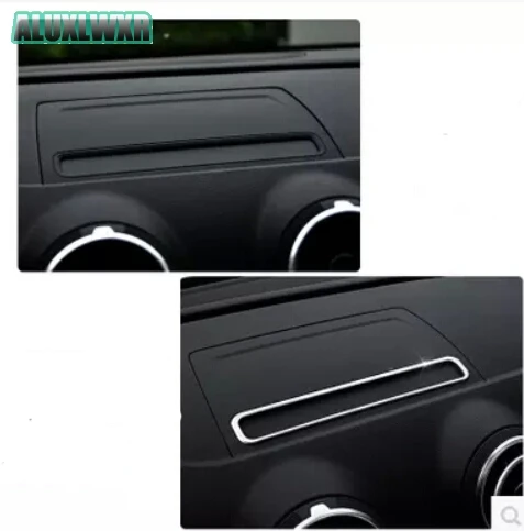 

modified trim strip in the control navigation Decoration fit for Audi A3 2013-2016 hatchback sedan car accessories car-styling