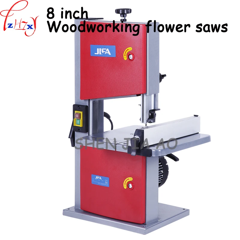 1pc 220V Multifunction Band Saw Machine Woodworking Band-sawing Machine Solid Wood Flooring Installation Work Table Saws home multifunction woodworking saw sawing engraving machine disc plate sawing woodworking tools