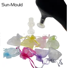 9 размер высокие протекторы каблуков, шпилек газон Пляж Свадебные протекторы каблуков, шпилек Каблук Советы Замена hak beschermers 50 пар