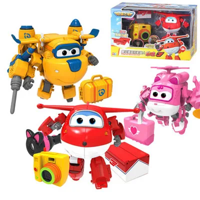 

3 styles Super Wings Donnie Deluxe Deformation Tool Kit&Dizzy Deluxe Transformation Rescue and Relief Tool JETT Combination Toys
