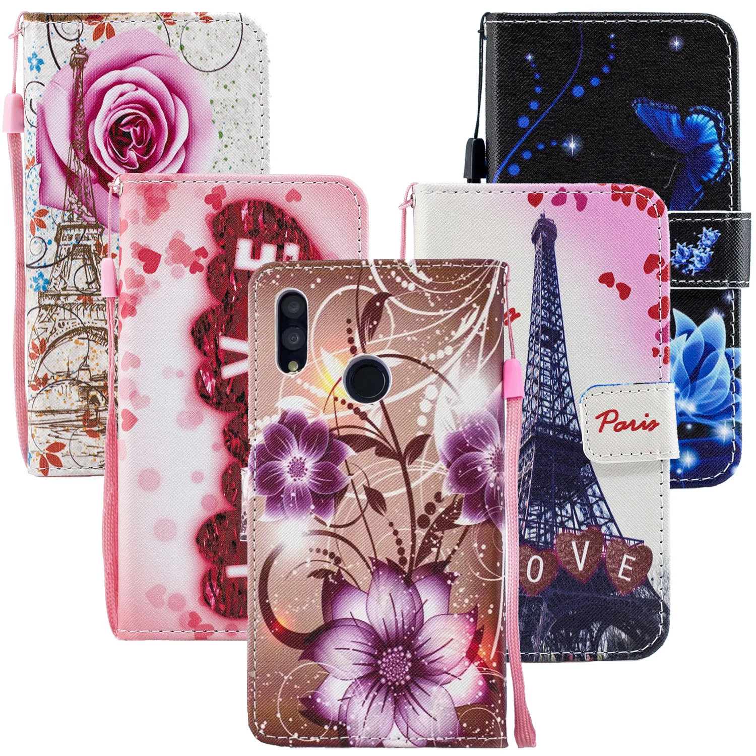 

Flower Leather Cases For Huawei Honor 10 9 Lite 7A 7C 8A 8C P20 P30 Pro P Smart Nova 3 3i Y7 Y9 Y5 Y6 Prime 2018 Case Wallet Bag