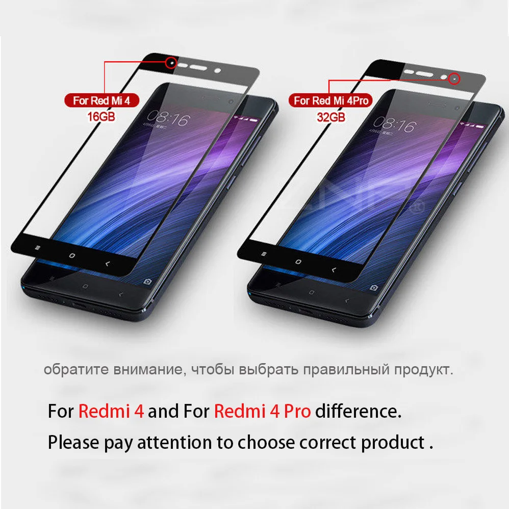 Для Xiaomi redmi 4 Pro Полное покрытие Prime 2.5D Закаленное стекло протектор экрана для Xiomi redmi 4X оригинальная стеклянная пленка для redmi 4