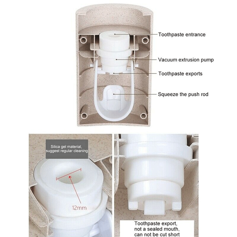 Автоматический диспенсер для зубной пасты настенный кронштейн для установки Пыленепроницаемая зубная паста автоматический соковыжималка Быстрый Take соломенная зубная паста стойка