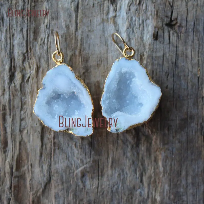 20181018-ER18814-gold edged natural quartz geode stone earrings_3