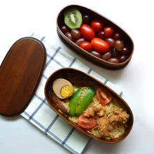 QuickDone японский деревянный двухслойный ланч бокс для пикника на открытом воздухе Студенческая столовая посуда миска контейнер для еды Ланчбокс суши KC1660