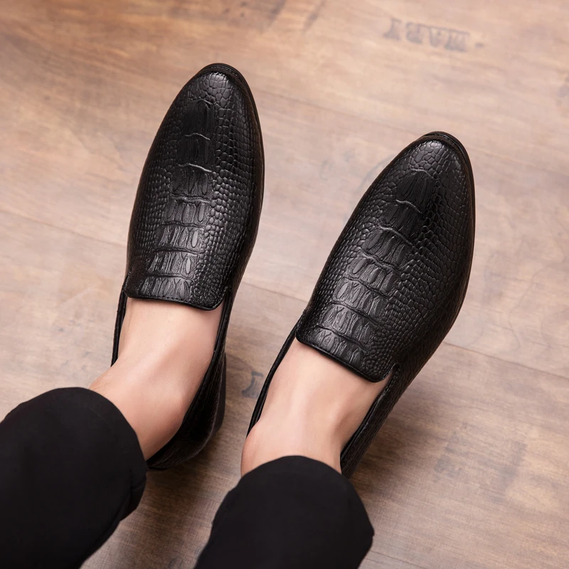 designer snake skin leather shoes men fashion evening dress male footwear wedding crocodile pattern brogue oxford shoes for men (11)