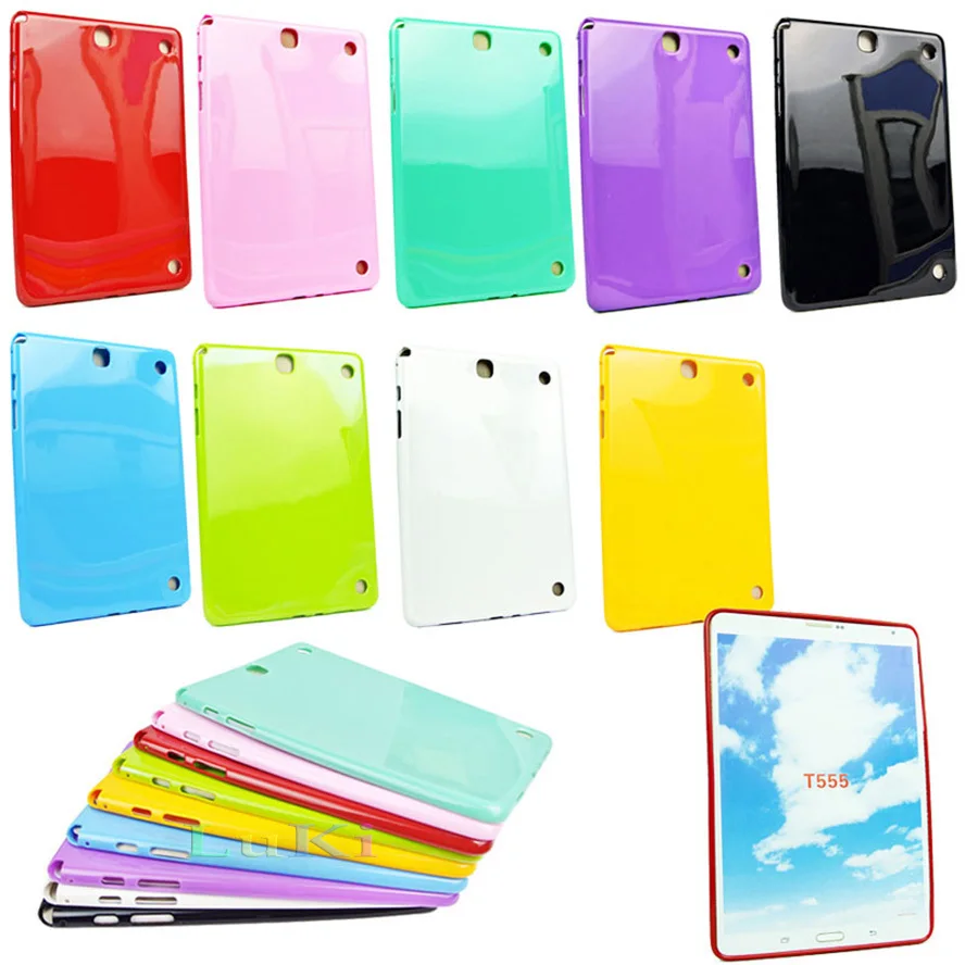 Silicone Colors Sofe TPU Cover Skin case For Samsung Galaxy Tab A 9.7" 9.7 inch Tablet SM T550 T555 550 Free Shipping | Компьютеры и