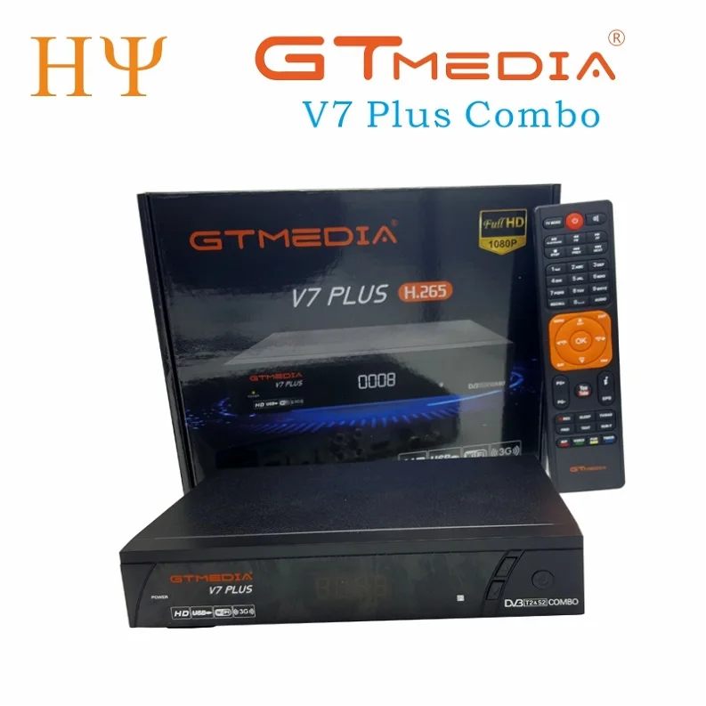 GTmedia V7 Plus Combo DVB-T2 DVB-S2 спутниковый ресивер Поддержка H.265 PowerVu Biss ключ Ccam Newam Youtube USB Wifi 1080P full HD - Цвет: V7 Plus Only