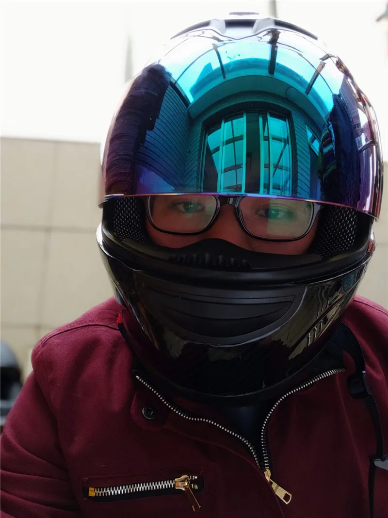 Мотоциклетный шлем из углеродного волокна, черный, для мотокросса, Ретро стиль, для скутера, шлемы для езды на мотоцикле, мужской шлем для мотокросса, Casco
