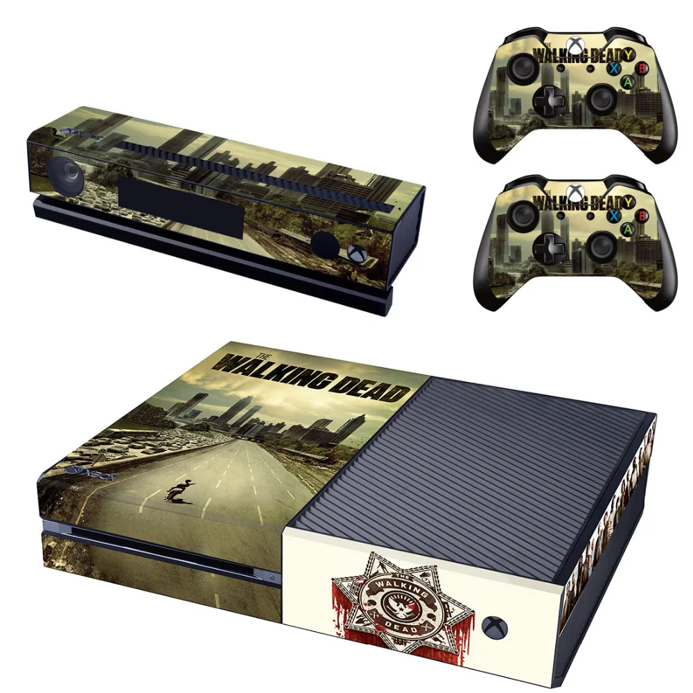The Walking Dead Skin Sticker Decal For Microsoft Xbox One Console And