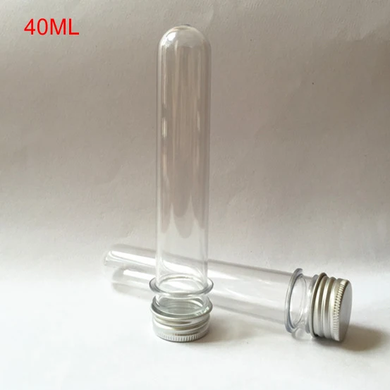 (40pcs / lot)40ml cylindrical tube bottles, 40cc Test Tube With Cap