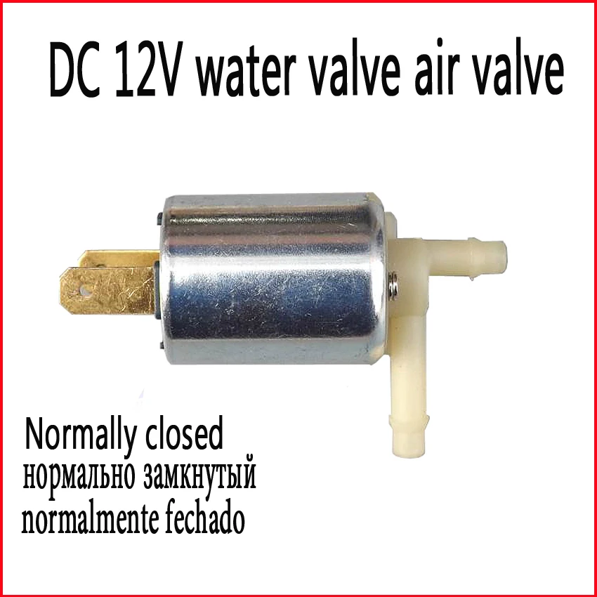 DC12V Mini Cylinder Pneumatic Solenoid Valve Normally Closed Air Gas Water Valve