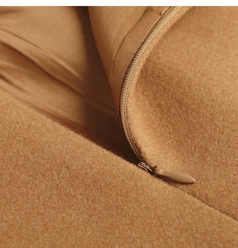Новая шерстяная Женская юбка осень зима винтажная теплая линия Высокая талия мини юбки женские шерстяные короткие юбки Faldas размера плюс F204