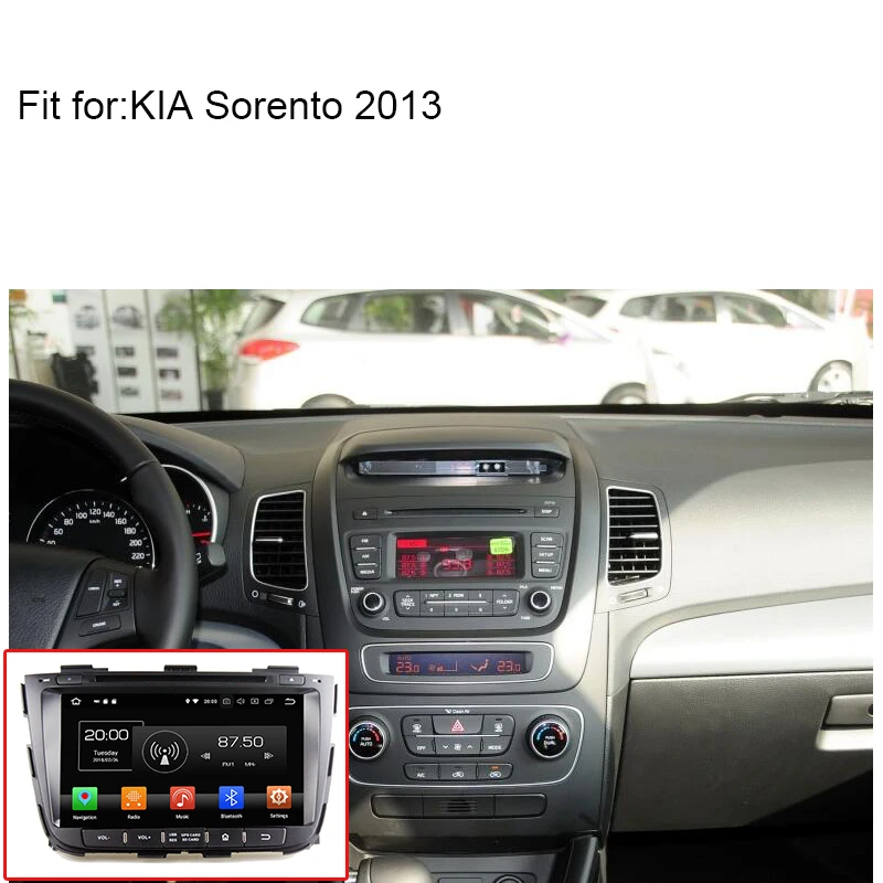 HaiSunny 4G ram Android 8,0 автомобильный DVD для KIA Sorento 2013 Восьмиядерный 32G rom радио gps плеер головное устройство