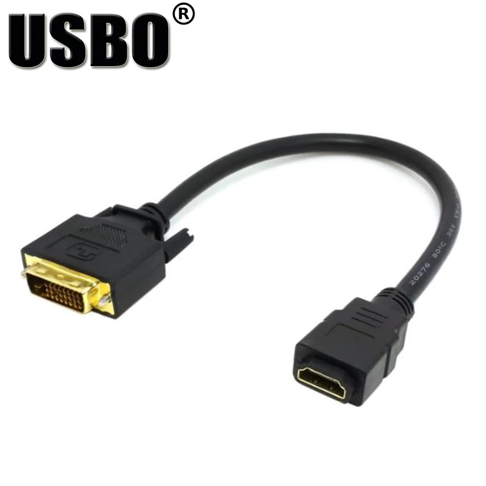 Высокое качество Черный 0 2 м позолоченный HDMI HD адаптер передачи линии