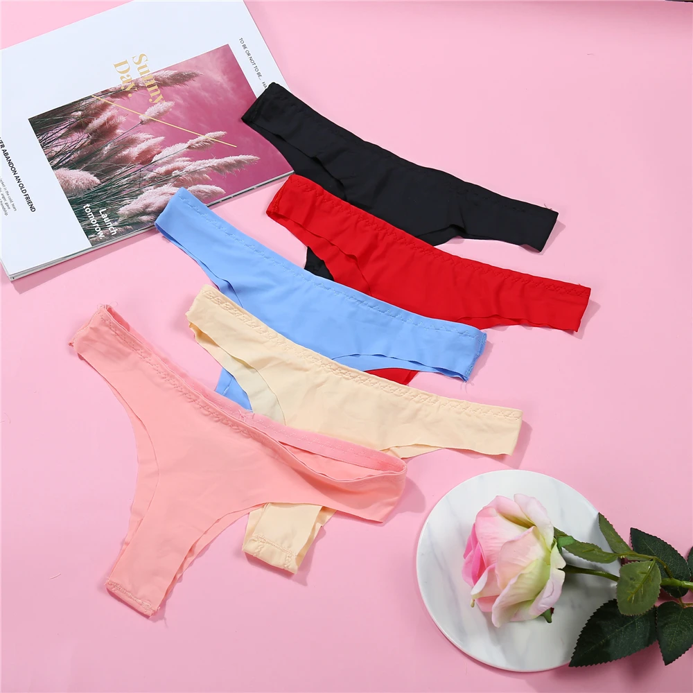 Plus Size Panties 3 PCS Low Rise Briefs For Women Color Nylon Lingerie Sexy Seamless Girl Comfort Underwear |