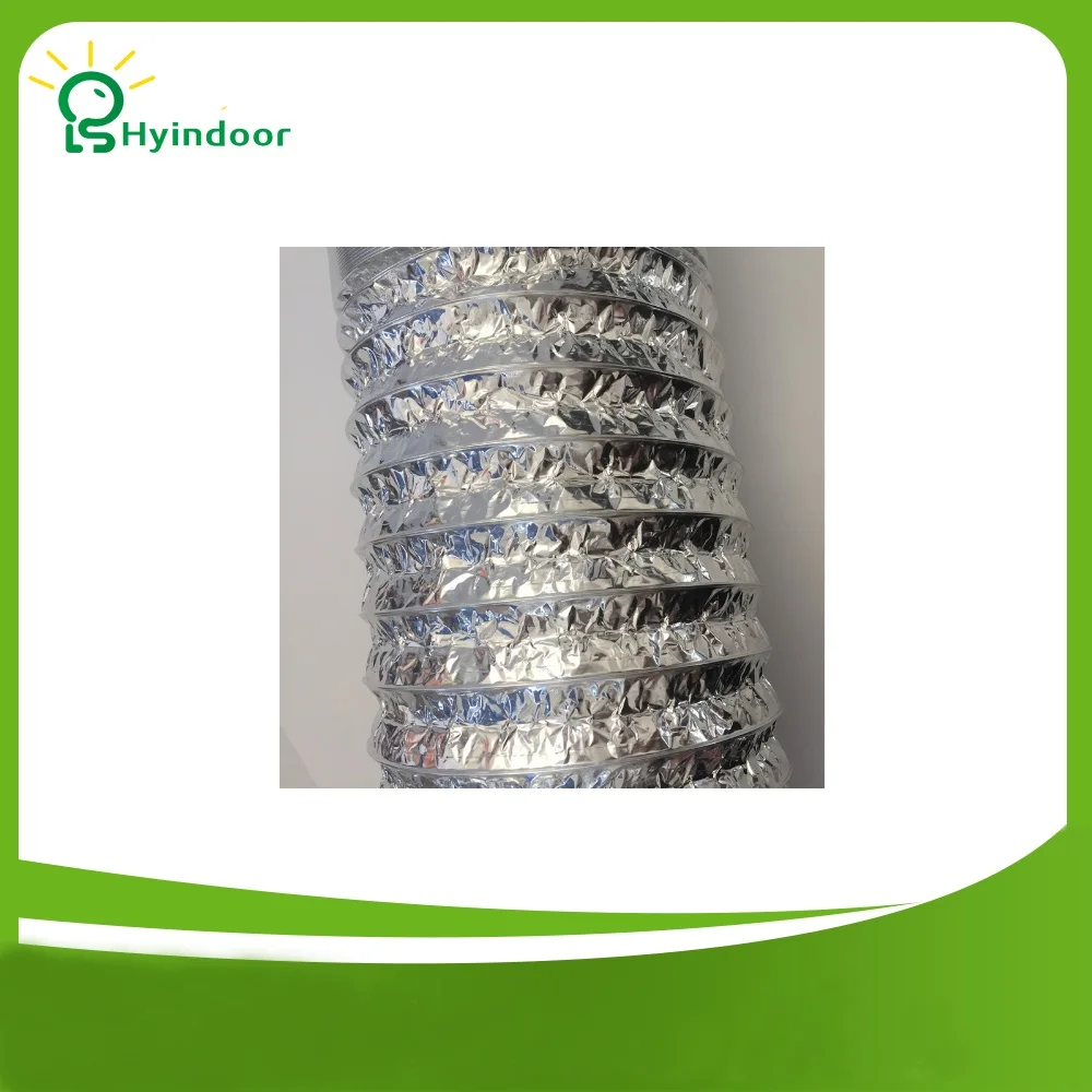 Hyindoor 6 بوصة x 33ft الألومنيوم السباكة خرطوم احباط التهوية مرنة أنبوب العادم الأنابيب قطر مروحة الأنابيب القناة in10 متر