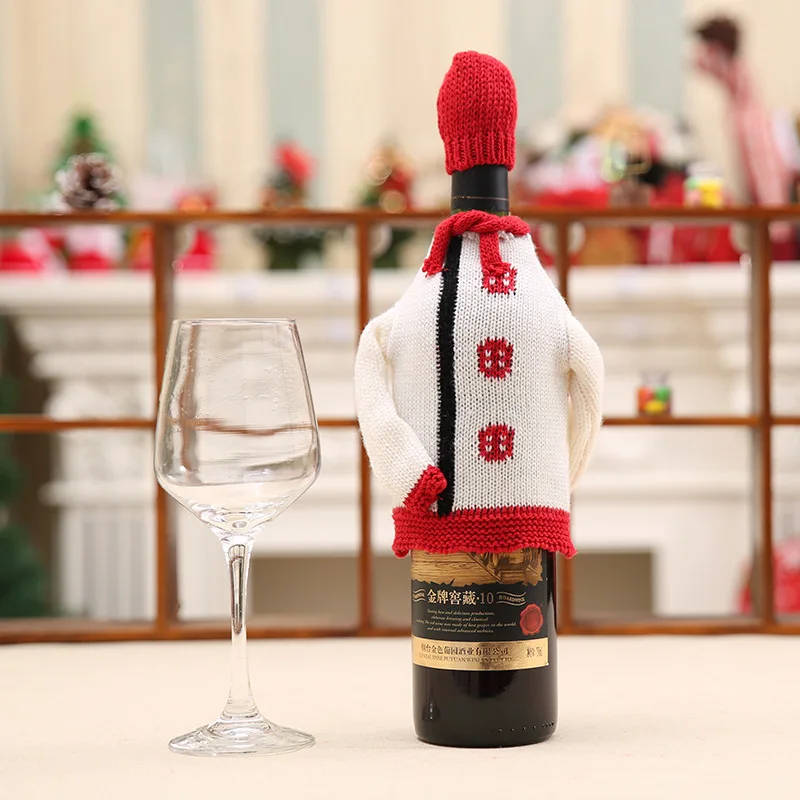 44 вида Рождественская крышка для бутылки с красным вином сумка для украшения дома Санта Снеговик олень стиль бутылки шампанского Декор новогодний мешок подарок