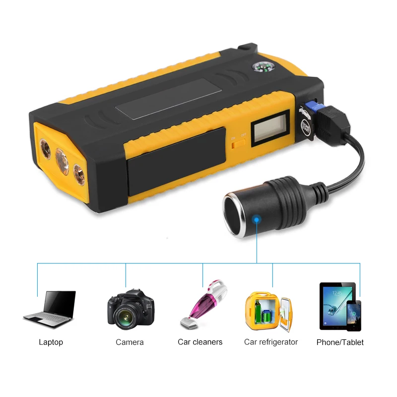 Portable 82800mAH Auto Jump Starter Starting Device Car Battery Booster Power Bank Emergency Batter