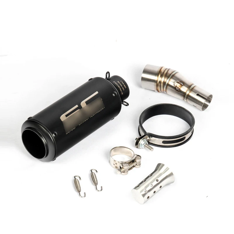 

Slip On For Kawasaki Ninja z250 Ninja 250 300 2013-2018 Motor Exhaust Tail Pipe Middle Link Pipe Stainless Steel With DB Killer