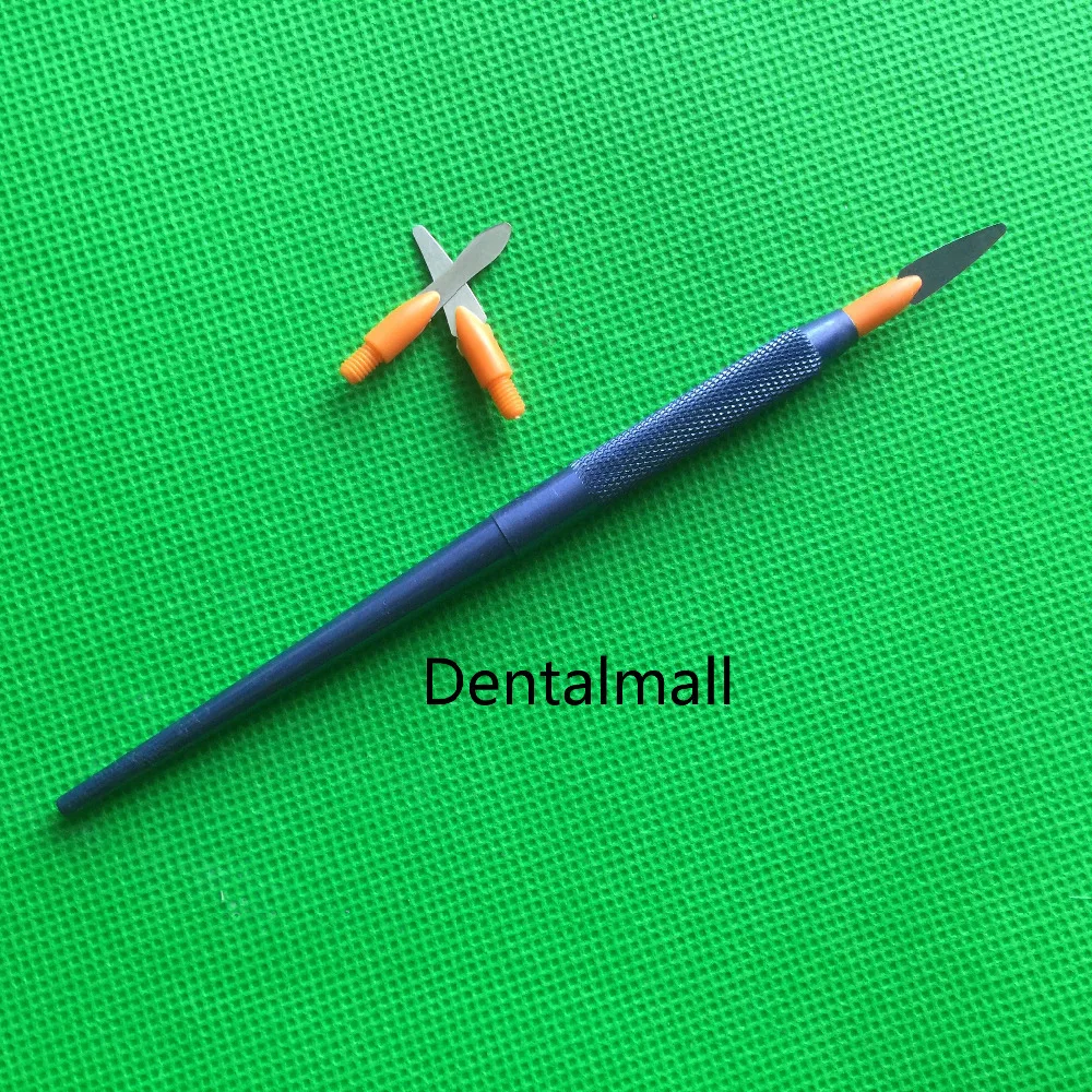 

1PC Dental Ceramic Porcelain Cement Power Glass Ionomer Mixing Spatula Knife Blade