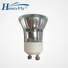 HoneyFly 1 шт. мини галогенная лампа GU10 35 Вт+ C(35 мм) 230 в 3000 К с регулируемой яркостью галогенная лампа GU10 мини галогенный светильник GU10 галогенная лампа