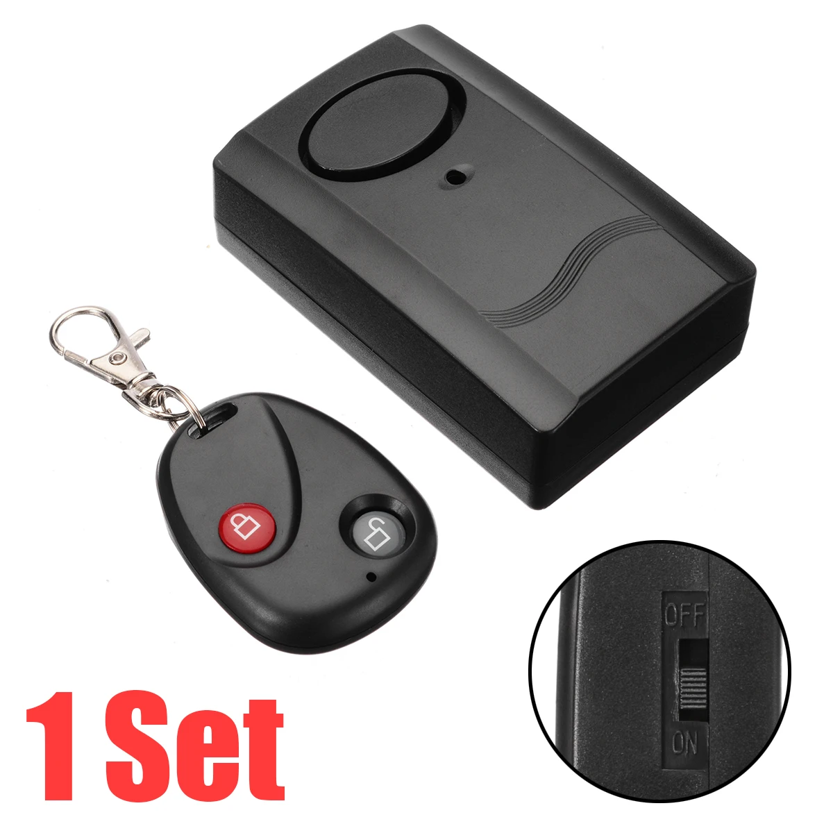 For Motorbike Scooter Cars 120db 9V Motorcycle Security Alarm Anti Theft With 12V 23A Remote Control Built-in Vibration Sensor