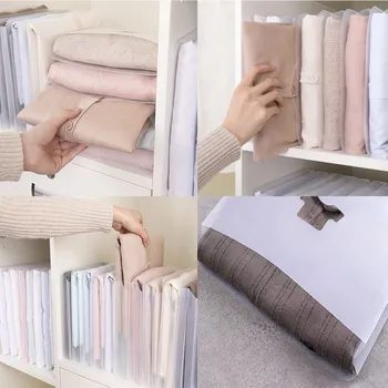 

ISHOWTIENDA Gadgets For Folding Clothes Convenient Lazy Clothes Stacking folding board Organizer 5pcs hot sale