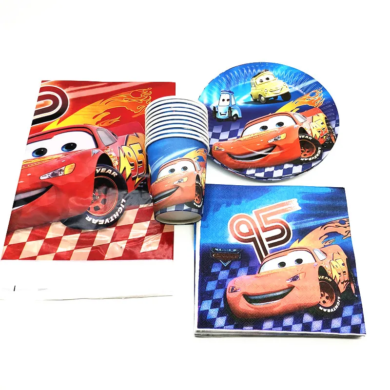 

41Pcs Cartoon Disney Cars Theme Design Baby Shower Kid Boy Birthday Party Tablecloth+Napkins+Plate+Cup Party Decoration Supplies