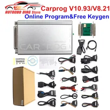 Recente atualizado carprog completa v10.93 carprog v8.21 carprog 10.93 ecu chip tuning kit ferramenta carro prog conjunto completo com todos os 21 adaptadores