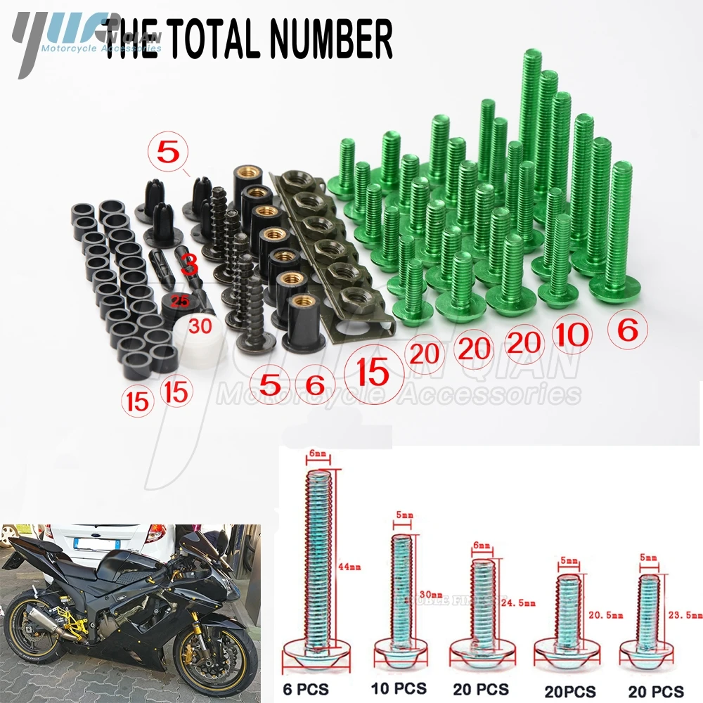

Motorcycle accessories Fairing Bolt Screw Fastener Fixation for honda crf 450r klx 250 yamaha headlight bmw e70 yamaha headlight